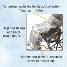 Lade das Bild in den Galerie-Viewer, SENIORI Rollstuhldecke Decke für Rollstuhl warme Beindecke für Rollstuhlfahrer