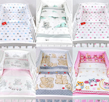 Lade das Bild in den Galerie-Viewer, BABYLUX Kinderbettwäsche 4 Tlg. Set 90 x 120cm Bettwäsche + Füllung Bettbezug
