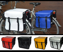 Lade das Bild in den Galerie-Viewer, FAHRRADTASCHE Gepäckträgretache Fahrrad 26" 28" Doppel Tasche Gepäckträger PVC