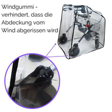 Lade das Bild in den Galerie-Viewer, SENIORI Rollator Schutzhaube Abdeckung Universal Gehilfe Schutzhülle Abdeckhaube
