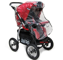 Lade das Bild in den Galerie-Viewer, BABYLUX Regenverdeck Regenschutz für Kinderwagen mit verstellbarem Haltegrif Z2