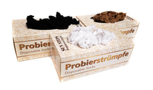 Lade das Bild in den Galerie-Viewer, SUN STEPS Probierstrümpfe PROBIERSOCKEN Probiersöckchen Einwegsocken Strümpfe