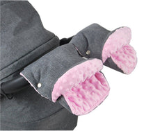 Lade das Bild in den Galerie-Viewer, BABYLUX MUFF Handmuff Minky/Wolle Handwärmer - Kinderwagen Buggy Handschuh 2 Stk