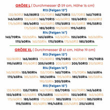 Lade das Bild in den Galerie-Viewer, REIFENTASCHE Reifenabdeckung 4 Stück Set Tragegriff f. Winterreifen Sommerreifen