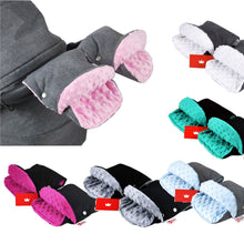 Lade das Bild in den Galerie-Viewer, BABYLUX MUFF Handmuff Minky/Wolle Handwärmer - Kinderwagen Buggy Handschuh 2 Stk