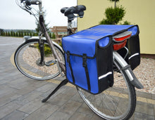 Lade das Bild in den Galerie-Viewer, FAHRRADTASCHE Gepäckträgretache Fahrrad 26" 28" Doppel Tasche Gepäckträger PVC