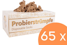 Lade das Bild in den Galerie-Viewer, SUN STEPS Probierstrümpfe PROBIERSOCKEN Probiersöckchen 65 x 144 Stück BEIGE