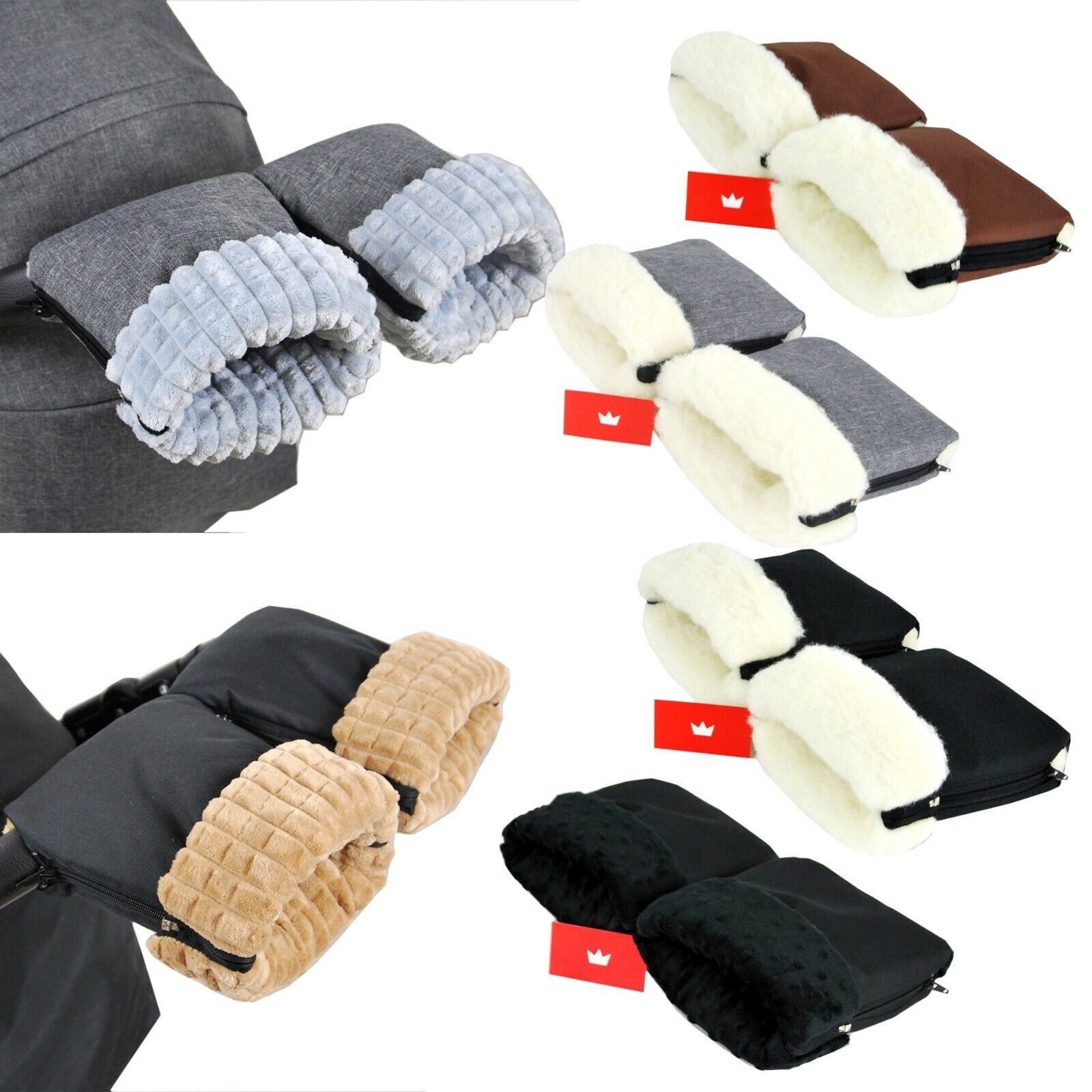 handmuff kinderwagen BabyLux Handmuff für Kinderwagen Buggy MUFF Reißverschluss Handwärmer –  steps-shop.de