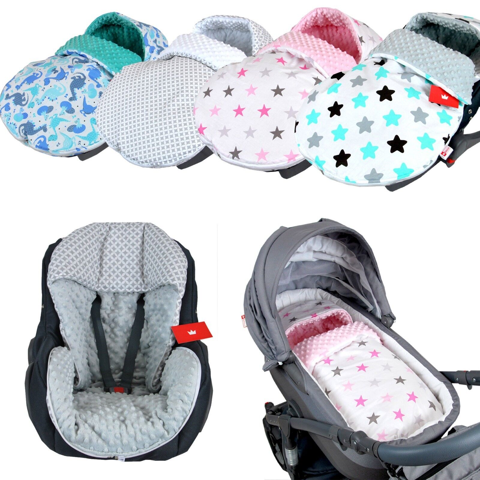 BabyLux Fußsack Kinderwagen BabyLux Fußsack Aus Minky-Fleece – Kuschliger  Thermo-Fußsack Mit Muff Für Kinderwagen & Babyschale Fußsack Kinderwagen  Winter