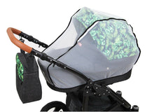 Lade das Bild in den Galerie-Viewer, BABYLUX Moskitonetz Fliegennetz Weiß für Kinderwagen Groß mit  Reißverschluss Z5

