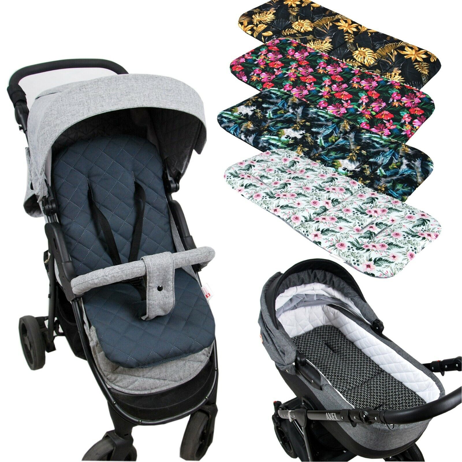 BABYLUX Matratze für Kinderwagen Babywanne Buggy Sitzauflage Auflage D –  steps-shop.de
