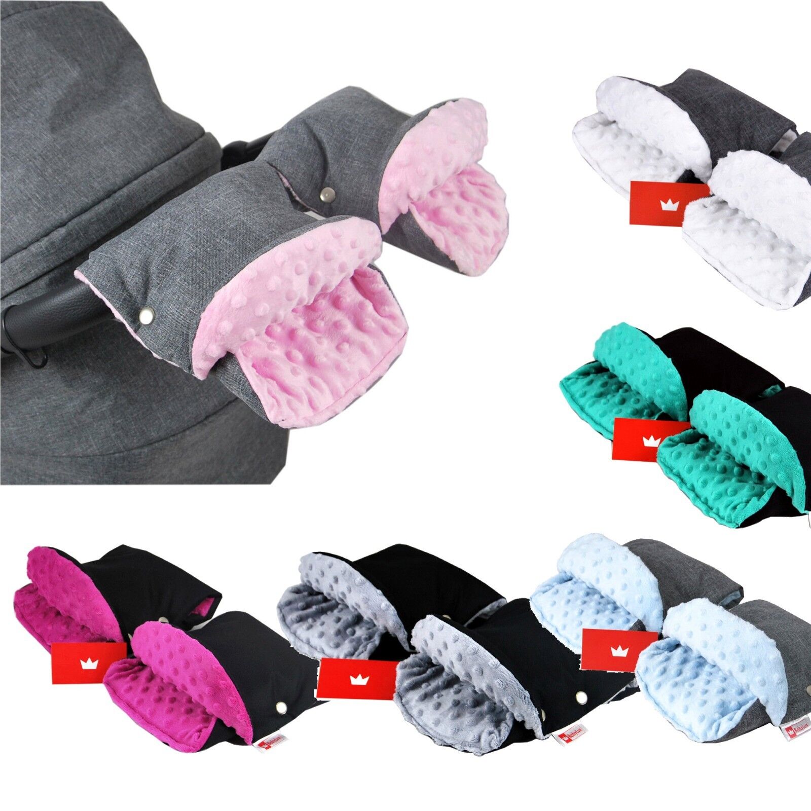 BABYLUX MUFF Handmuff Minky/Wolle Handwärmer