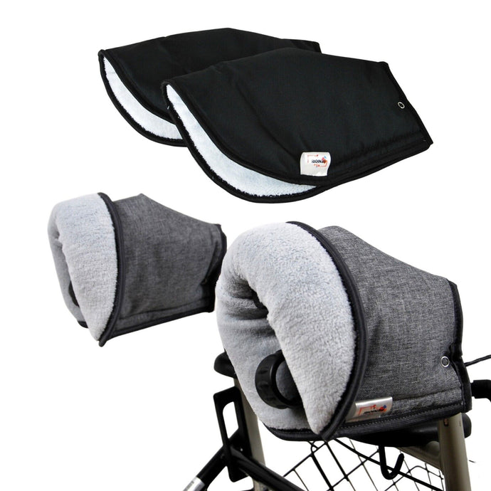 SENIORI Rollator / Rollstuhl HANDWÄRMER Muff Handmuff Handschuhe für G –