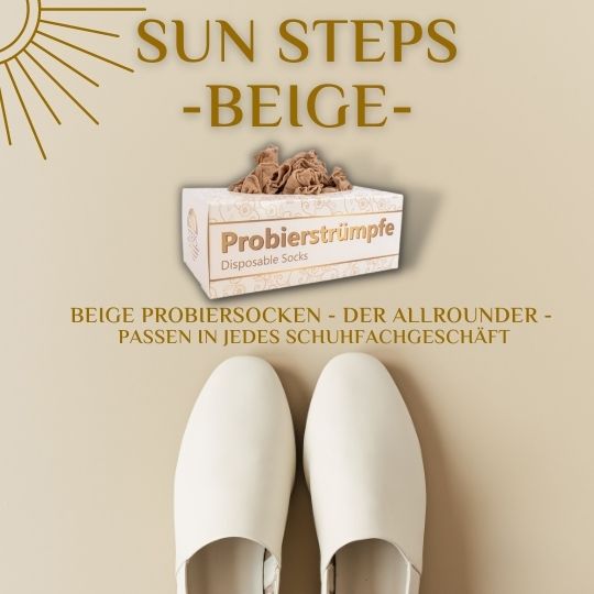 Einwegsocken Beige Schuhgeschäft Großhandel