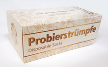Lade das Bild in den Galerie-Viewer, SUN STEPS Probierstrümpfe PROBIERSOCKEN Probiersöckchen 144 Stück WEIß
