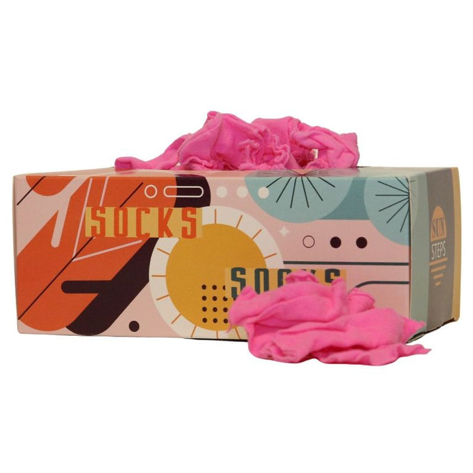SUN STEPS Probierstrümpfe PROBIERSOCKEN Probiersöckchen 500 Stück Rosa